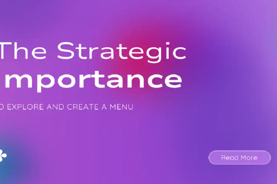 explore and create a menu